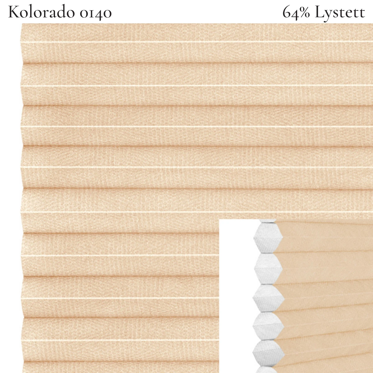 Kolorado 0140 plissegardin-tekstil — 64% Lystett Prisgunstig tekstil med fin bomullsfølelse og et rent uttrykk i mørke grå toner