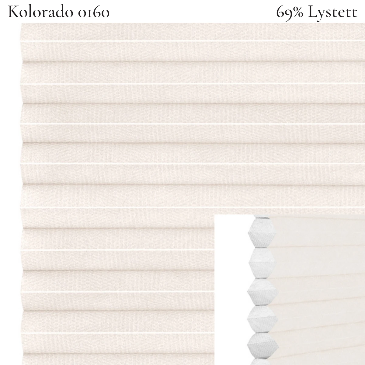 Kolorado 0160 plissegardin-tekstil — 69% Lystett Prisgunstig tekstil med fin bomullsfølelse og et rent uttrykk i grå toner