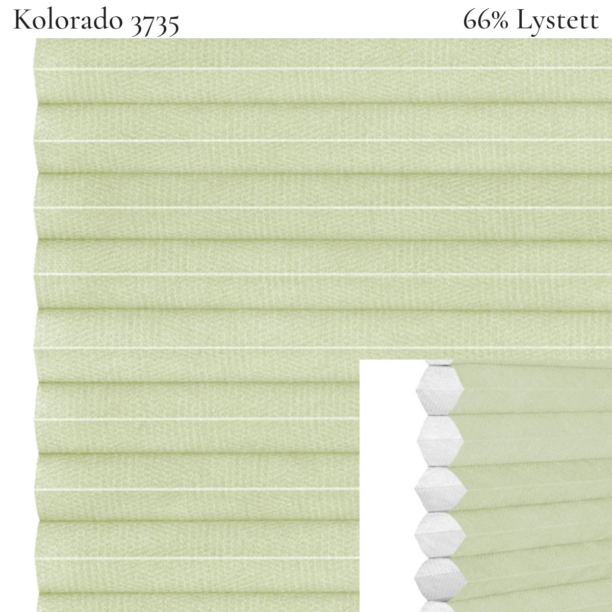 Kolorado 3735 plissegardin-tekstil — 66% Lystett Prisgunstig tekstil med fin bomullsfølelse og et rent uttrykk i turkise toner