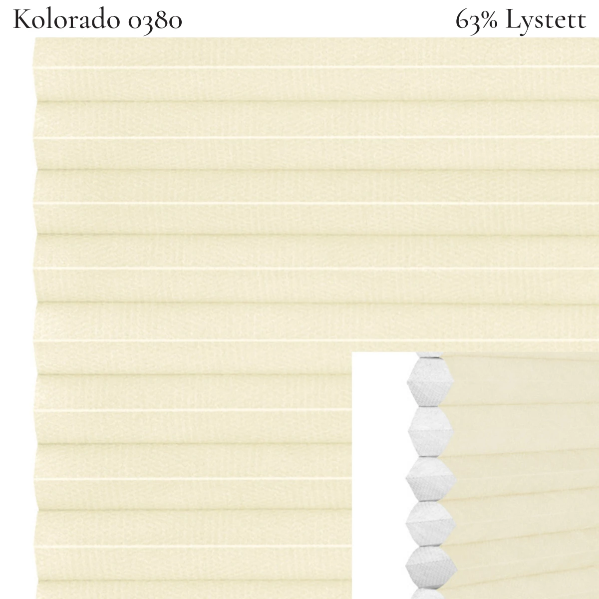 Kolorado 0380 plissegardin-tekstil — 63% Lystett Prisgunstig tekstil med fin bomullsfølelse og et rent uttrykk i mørkebrune toner