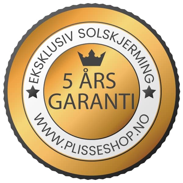 garanti-symbol Plisseshop